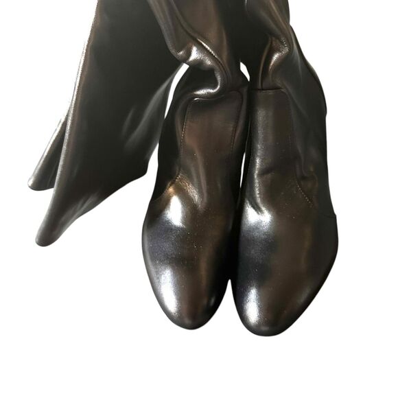 STUART WEITZMAN Vida 100 Knee High Leather Boots Black NWOB Sz9.5 - Picture 6 of 7